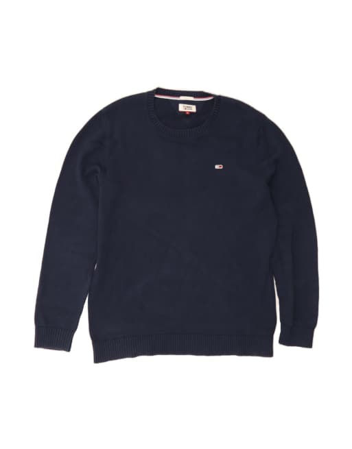Vintage Tommy Hilfiger Crew Neck Jumper Sweater XL In Blue