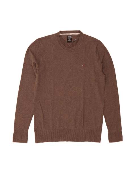 Vintage Tommy Hilfiger Crew Neck Jumper Sweater XL In Brown - view 1