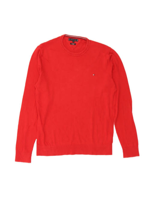 Vintage Tommy Hilfiger Crew Neck Jumper Sweater XL In Red