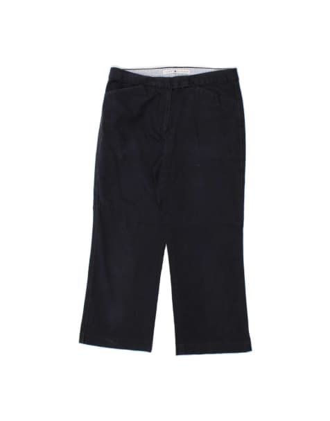 Vintage Tommy Hilfiger Crop Casual Trousers Us 4 Small W26 L21 In Blue - view 1