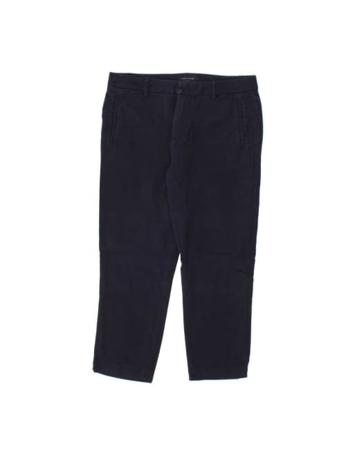Vintage Tommy Hilfiger Crop Chino Trousers US 12 Large W34 L24 In Blue