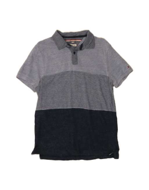 Vintage Tommy Hilfiger Custom Fit Polo Shirt Large In Blue Colourblock