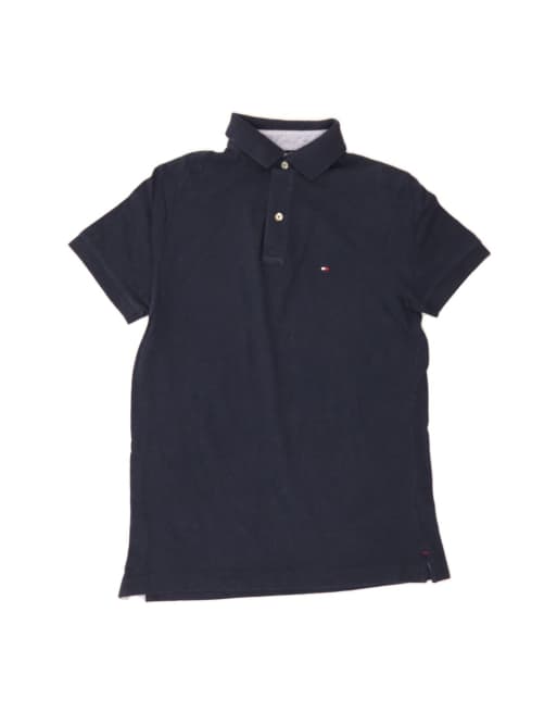 Vintage Tommy Hilfiger Custom Fit Polo Shirt Small In Blue