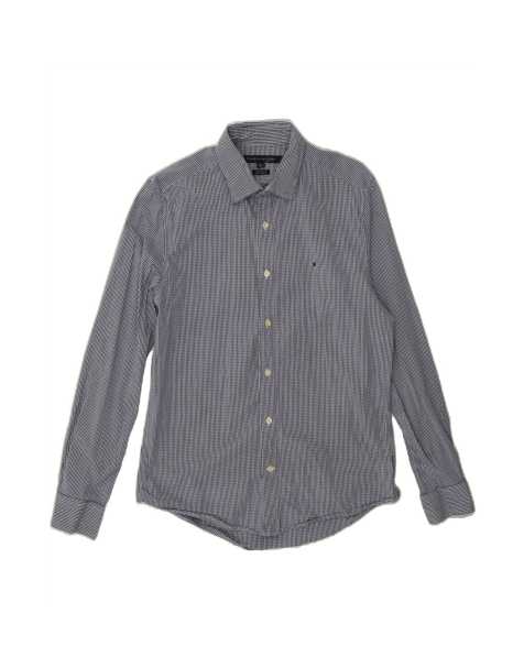 Vintage Tommy Hilfiger Custom Fit Shirt Medium In Blue Gingham - view 1