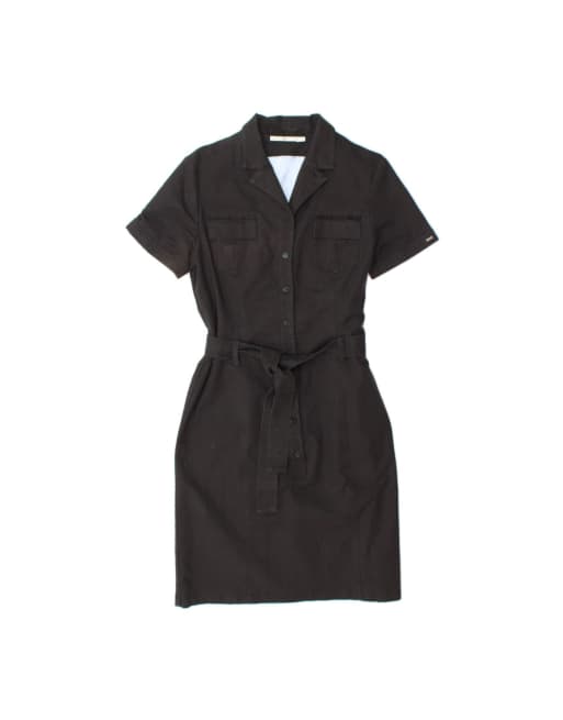 Vintage Tommy Hilfiger Denim Dress US 10 Large In Black