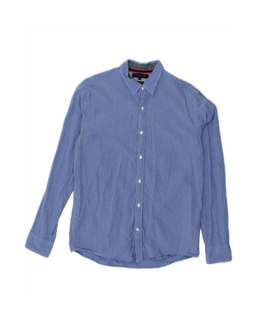 Vintage Tommy Hilfiger Fit Shirt Large In Blue Check