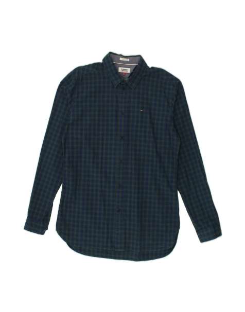 Vintage Tommy Hilfiger Fit Shirt Large In Blue Check - view 1