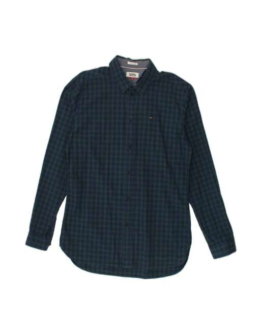 Vintage Tommy Hilfiger Fit Shirt Large In Blue Check