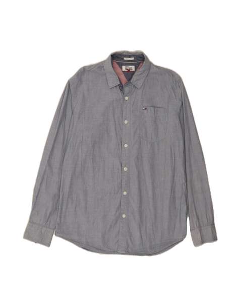 Vintage Tommy Hilfiger Fit Shirt Large In Blue - view 1