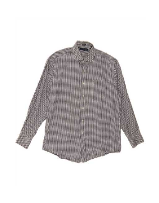 Vintage Tommy Hilfiger Fit Shirt Size 16 1/2 Large In Blue Gingham