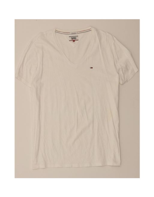 Vintage Tommy Hilfiger Fit T-shirt Top UK 18 XL In White