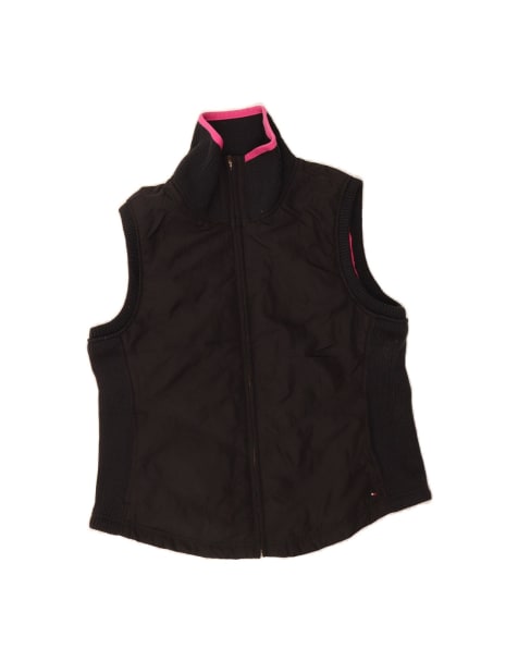 Vintage Tommy Hilfiger Gilet UK 16 Large In Black - view 1