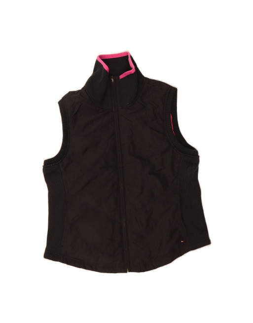 Vintage Tommy Hilfiger Gilet UK 16 Large In Black