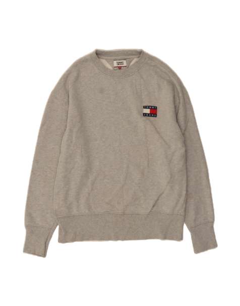 Vintage Tommy Hilfiger Graphic Sweatshirt Jumper Medium In Grey - view 1