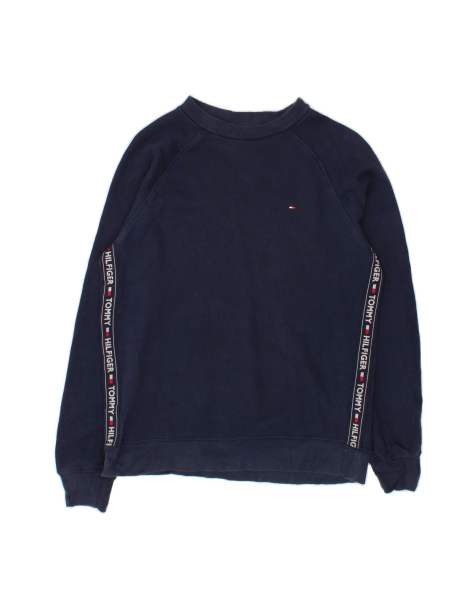 Vintage Tommy Hilfiger Graphic Sweatshirt Jumper Small In Blue - view 1
