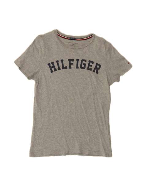Vintage Tommy Hilfiger Graphic T-shirt Top Small In Grey - view 1