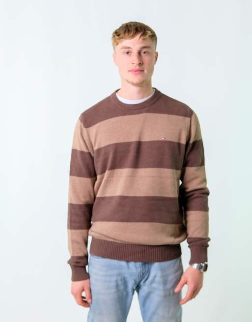 Vintage Tommy Hilfiger L Knit Sweatshirt Brown