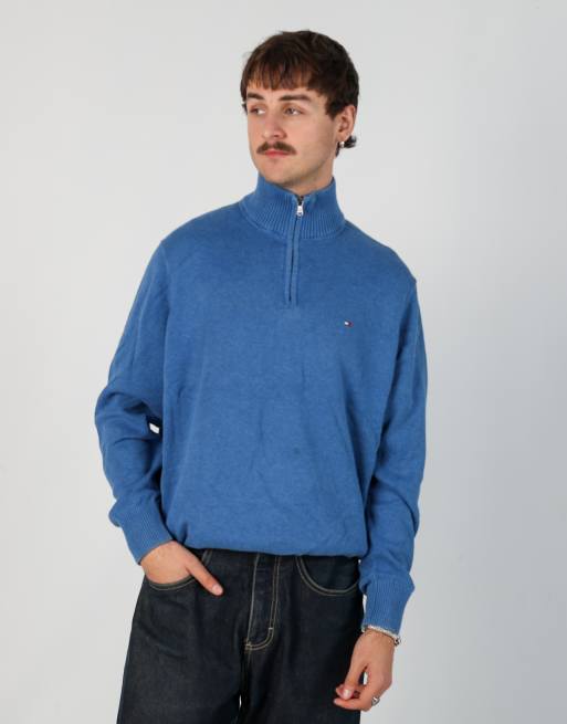 Vintage Tommy Hilfiger l knit sweatshirt in blue
