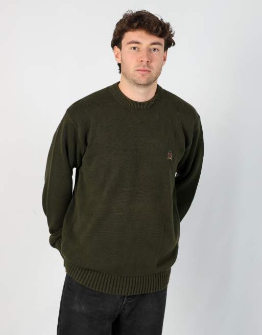 Vintage Tommy Hilfiger l knit sweatshirt in dark green