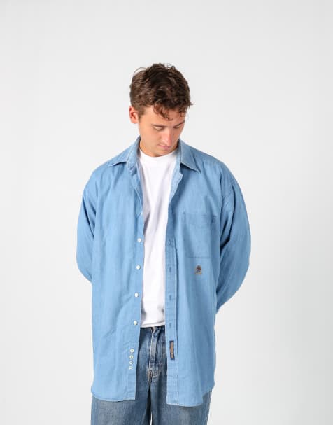 Vintage Tommy Hilfiger l long sleeve shirt in blue - view 1