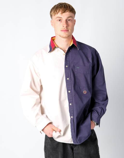 Vintage Tommy Hilfiger l long sleeve shirt navy blue