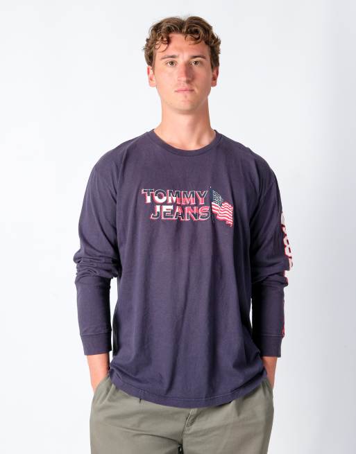 Vintage Tommy Hilfiger l long sleeve t-shirt in navy blue