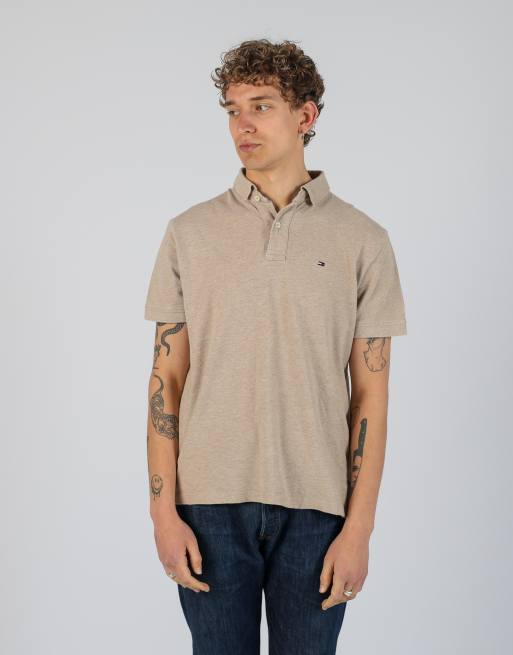 Vintage Tommy Hilfiger l polo shirt in beige