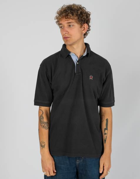 Vintage Tommy Hilfiger l polo shirt in navy blue - view 1