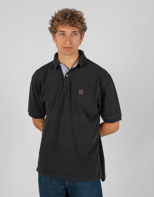 Vintage Tommy Hilfiger l polo shirt in navy blue, 2 of 4