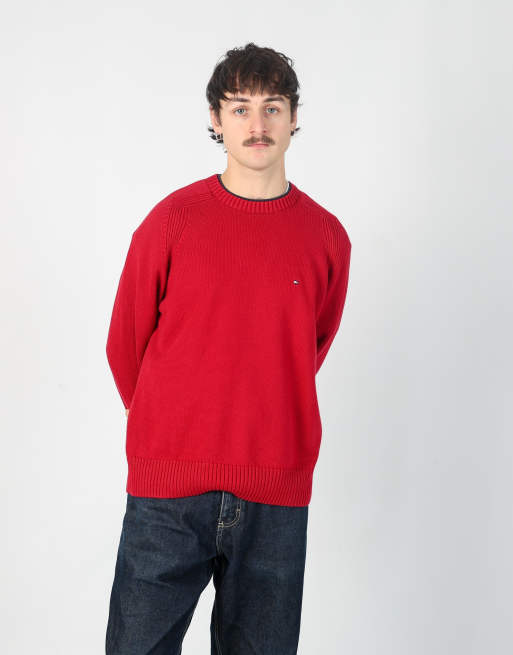 Vintage Tommy Hilfiger l sweatshirt in red
