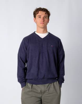 Vintage Tommy Hilfiger L Sweatshirt Navy Blue