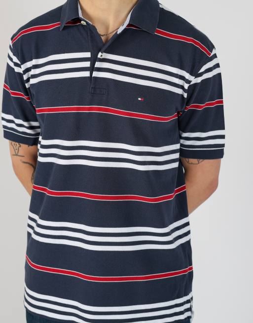 Vintage Tommy Hilfiger l t-shirt in navy blue, 4 of 4