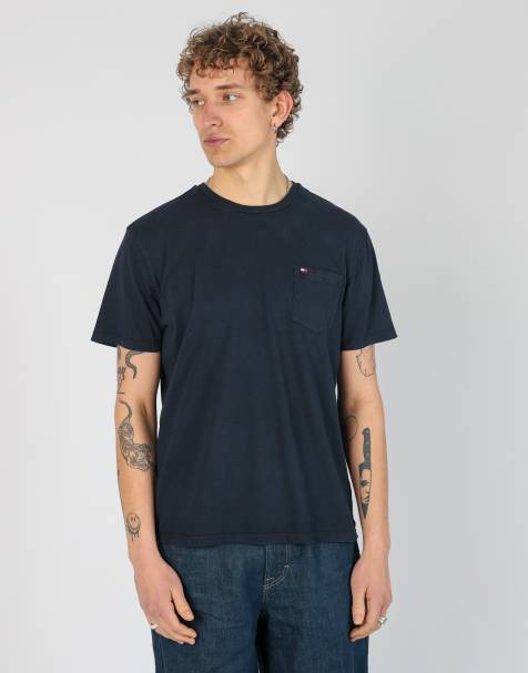 Vintage Tommy Hilfiger l t-shirt in navy blue - view 1