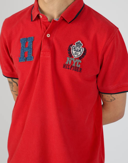 Vintage Tommy Hilfiger l t-shirt in red, 4 of 4