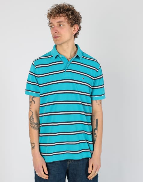 Vintage Tommy Hilfiger l t-shirt in turquoise - view 1