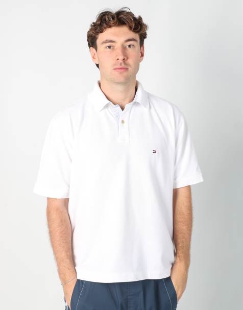 Vintage Tommy Hilfiger l t-shirt in white - view 1