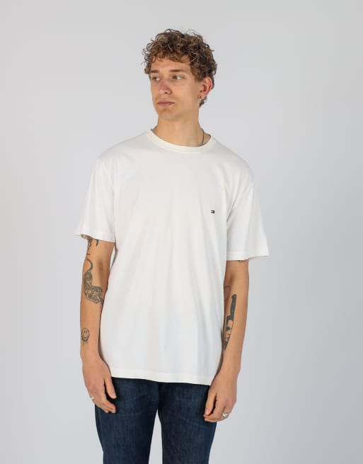 Vintage Tommy Hilfiger l t-shirt in white