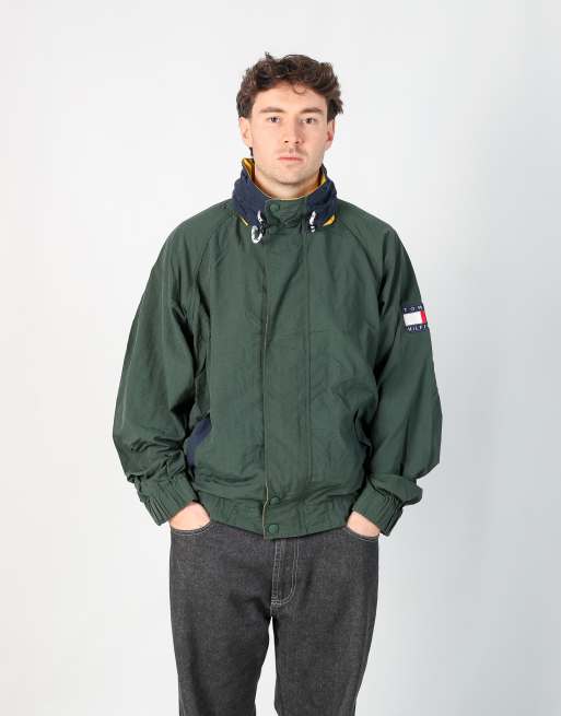 Vintage Tommy Hilfiger l windbreaker in dark green