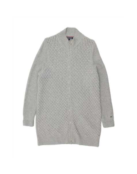 Vintage Tommy Hilfiger Longline Cardigan Sweater UK 18 XL In Grey - view 1