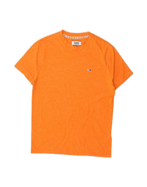 Vintage Tommy Hilfiger Loose Fit T-shirt Top UK 6 XS In Orange - view 1