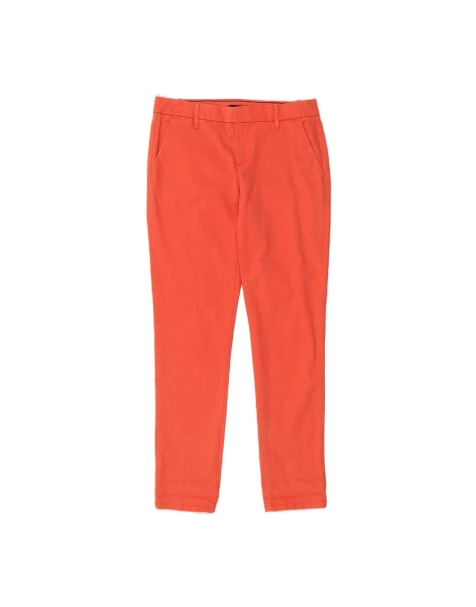 Vintage Tommy Hilfiger Low Waist Slim Chino Trousers US 2 XS W30 L29 In Orange - view 1