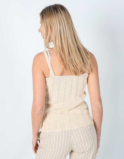Vintage Tommy Hilfiger M cami in beige, 2 of 4