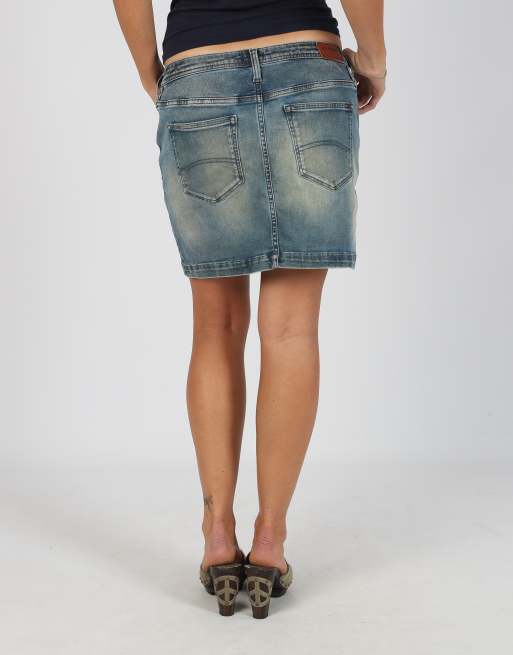 Vintage Tommy Hilfiger M denim mini skirt in blue, 4 of 4