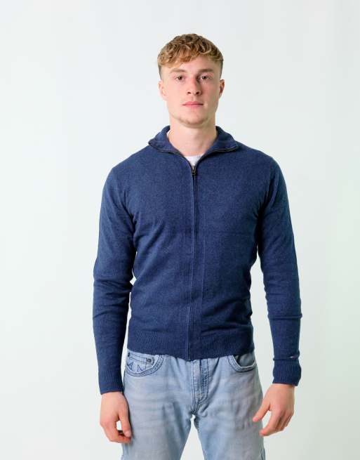 Vintage Tommy Hilfiger M Knit Sweatshirt Blue