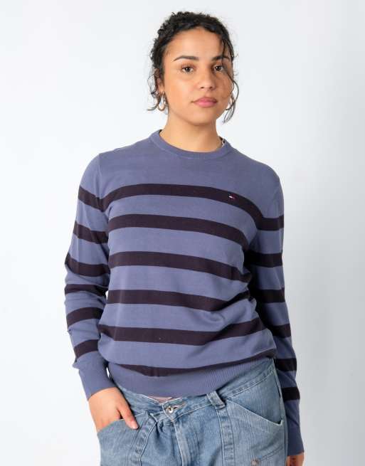 Vintage Tommy Hilfiger m knit sweatshirt blue