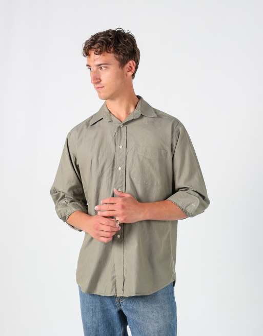 Vintage Tommy Hilfiger m long sleeve shirt in dark green
