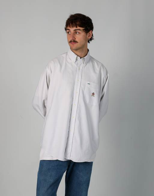 Vintage Tommy Hilfiger m long sleeve shirt in ivory