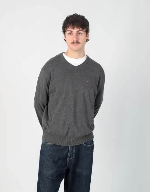 Vintage Tommy Hilfiger m sweatshirt in charcoal grey