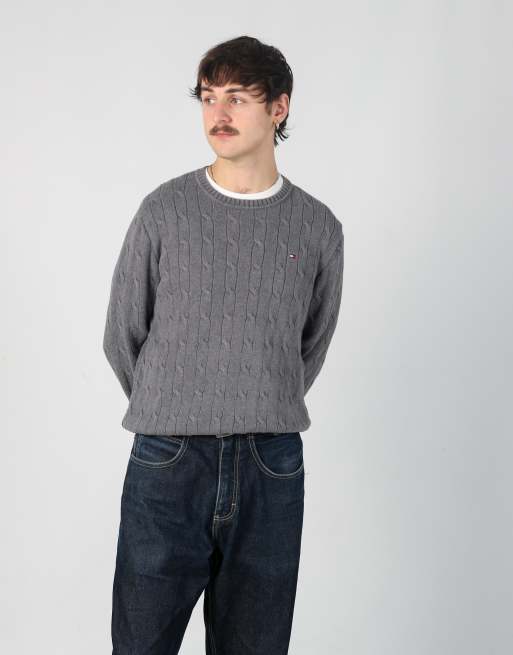 Vintage Tommy Hilfiger m sweatshirt in charcoal grey