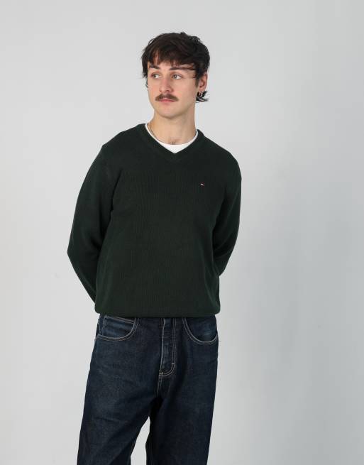Vintage Tommy Hilfiger m sweatshirt in dark green